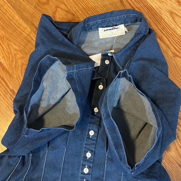 Anthropologie x Exquise The Tobie Button-Front Pleated Shirt Dress XL NWT READ - Picture 12 of 15